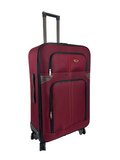 Nylon 4 wheel suitcase - Red