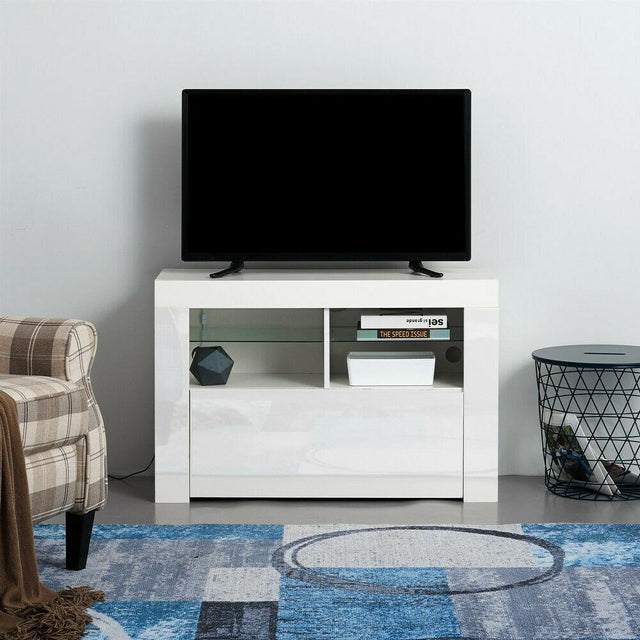 LED TV STAND 100CM - WHITE