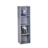 4 Tier Wooden Bookcase – Grey