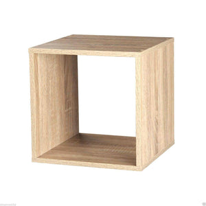Modern Antique Oak Wooden Storage Display Cube