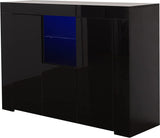 LED Sideboard Cabinet 116CM - BLACK