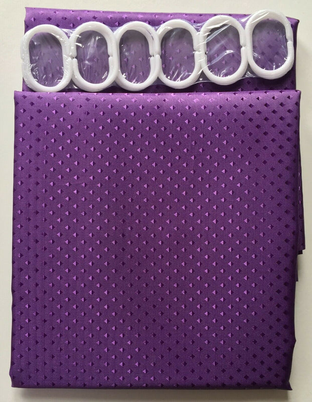 Diamond Shower Curtain - Purple (180*180)